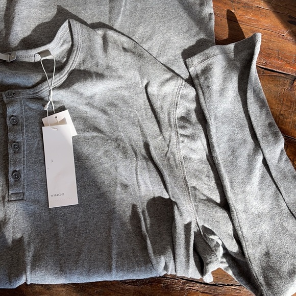 Vince henley long sleeve shirt cinder men new XXL - Picture 4 of 4